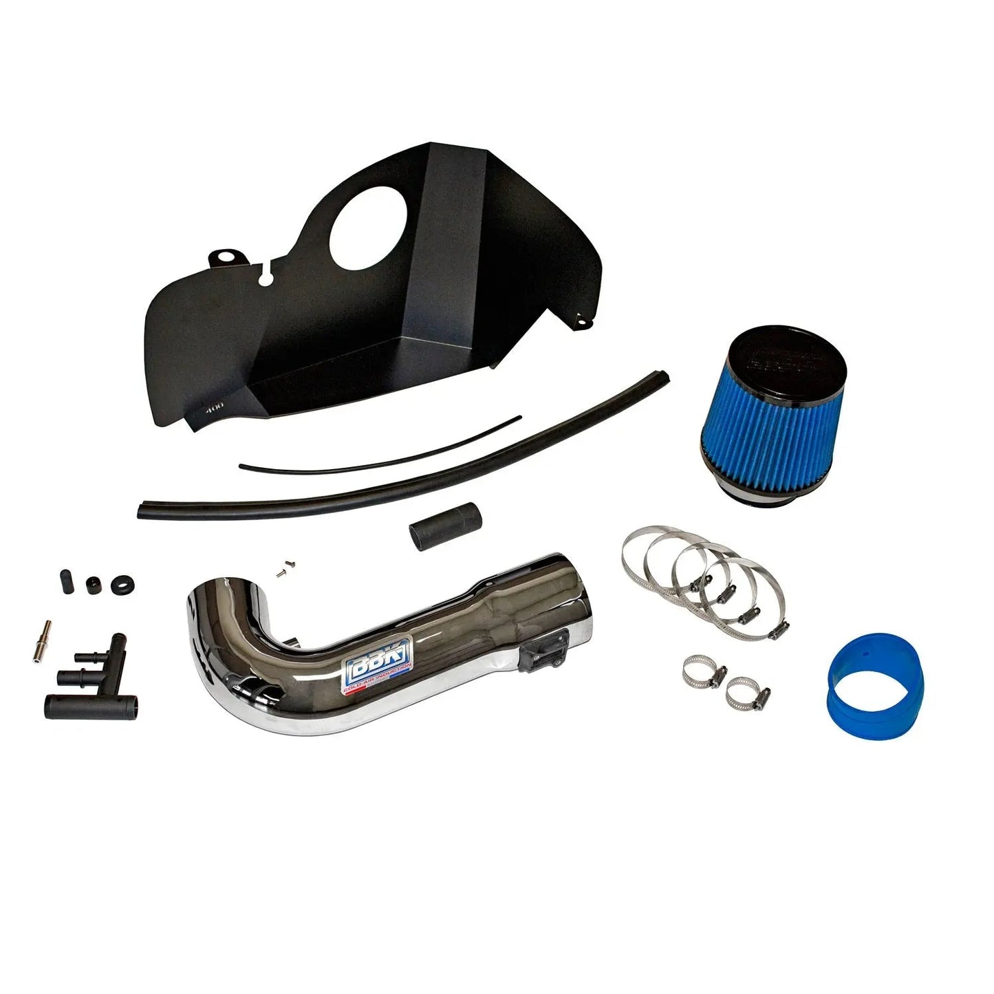 Ford Mustang GT 5.0 Cold Air Intake Powder Coated Chrome 18-23