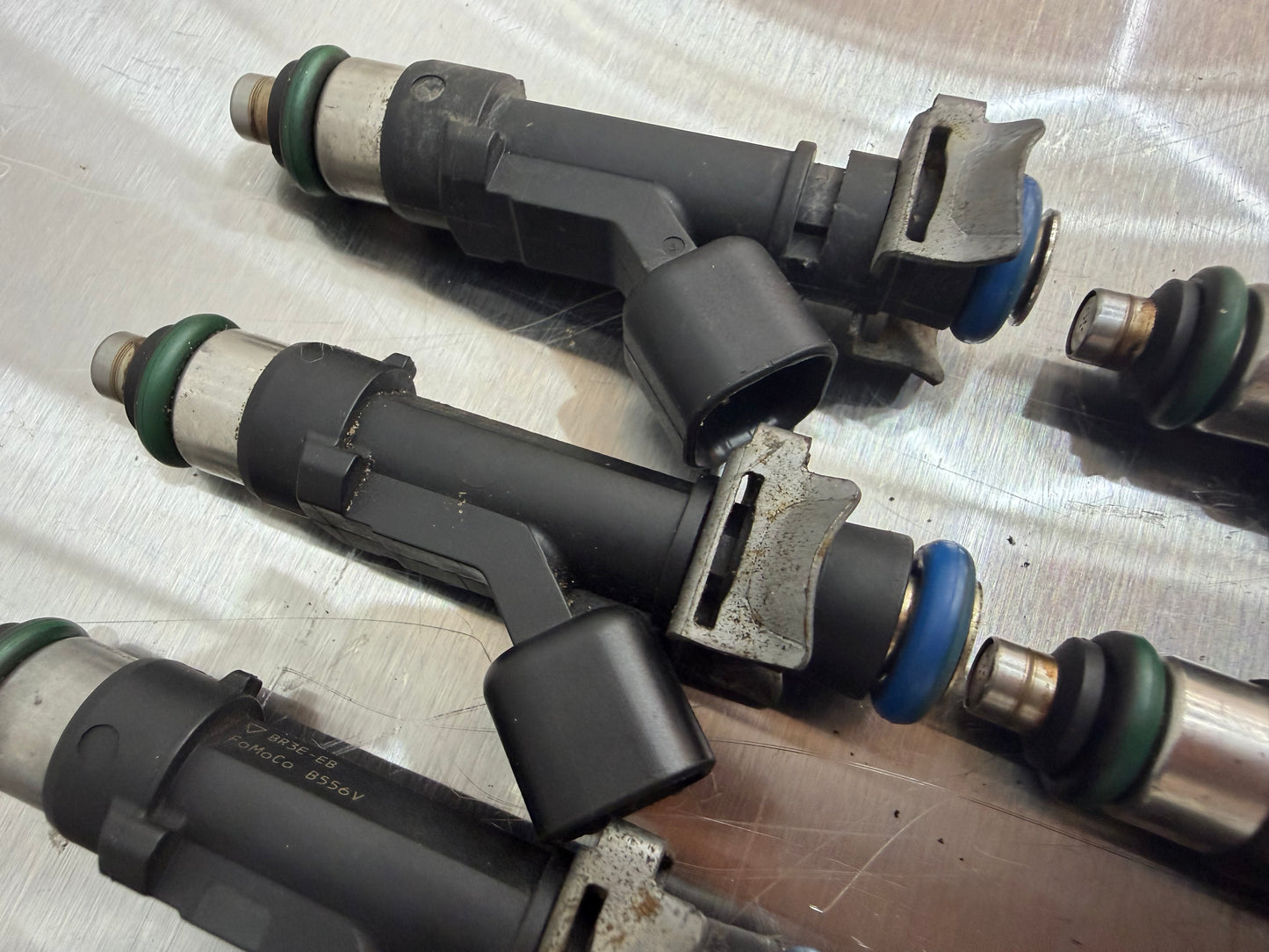 11-14 Ford Mustang 5.0 F150 BOSCH Fuel Injectors OEM BR3E-EB #CY
