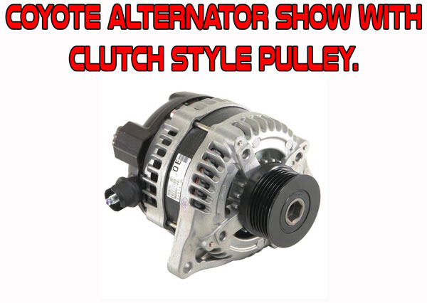 Clutchless Pulley for Coyote Alternator