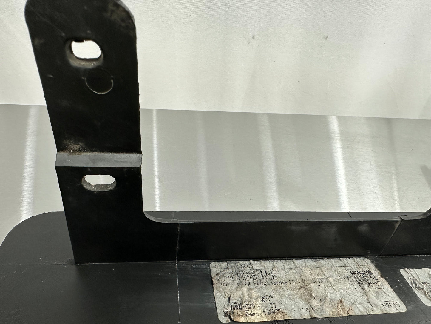 87-93 Ford Mustang Front Bumper License Plate Frame Bracket Mount OEM E5ZZ-17A385-A #01