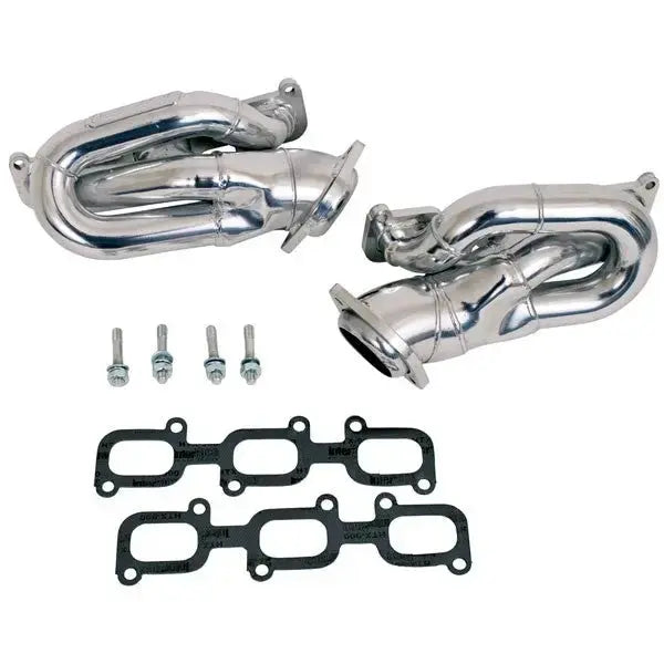 Ford Mustang V6 3.7L 1-5/8 Shorty Exhaust Headers Polished Silver Ceramic 11-17