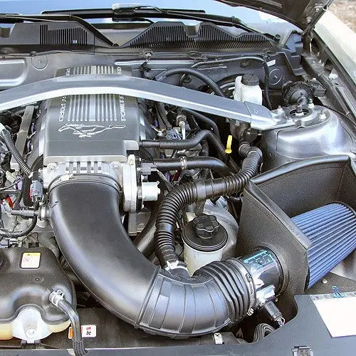 Ford Mustang GT Cold Air Intake Kit Powder Coated Chrome 2010