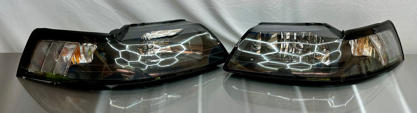 99-04 Ford Mustang Headlights Aftermarket #01
