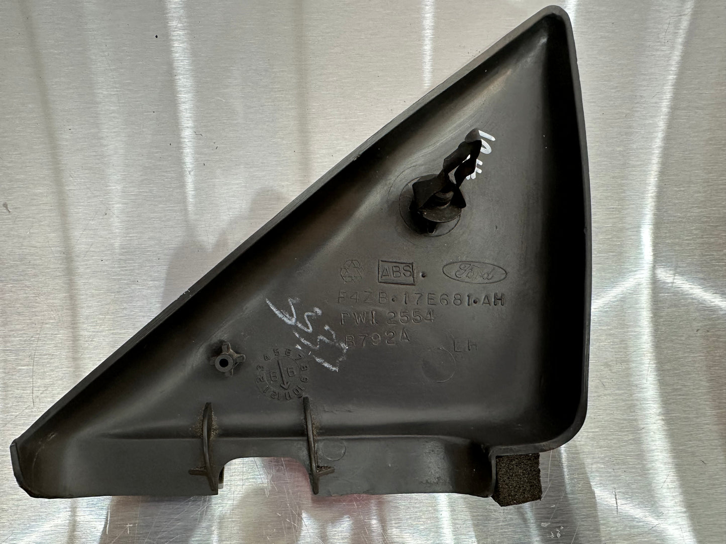 99-04 Ford Mustang Speaker Delete Door Mirror Interior Trim LH OEM F4ZB-17E681- AH #01