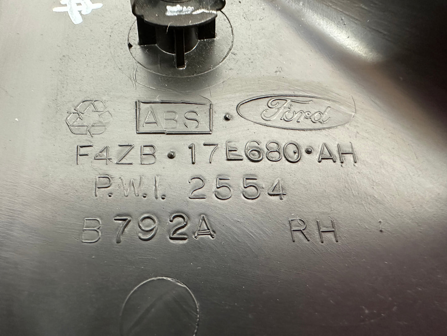 99-04 Ford Mustang Speaker Delete Door Mirror Interior Trim RH OEM F4ZB-17E680- AH #01