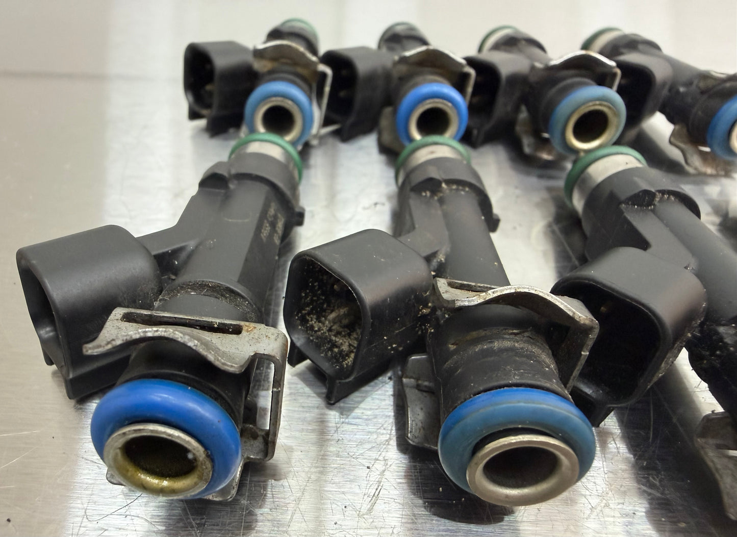 11-14 Ford Mustang 5.0 F150 BOSCH Fuel Injectors OEM BR3E-EB #CY