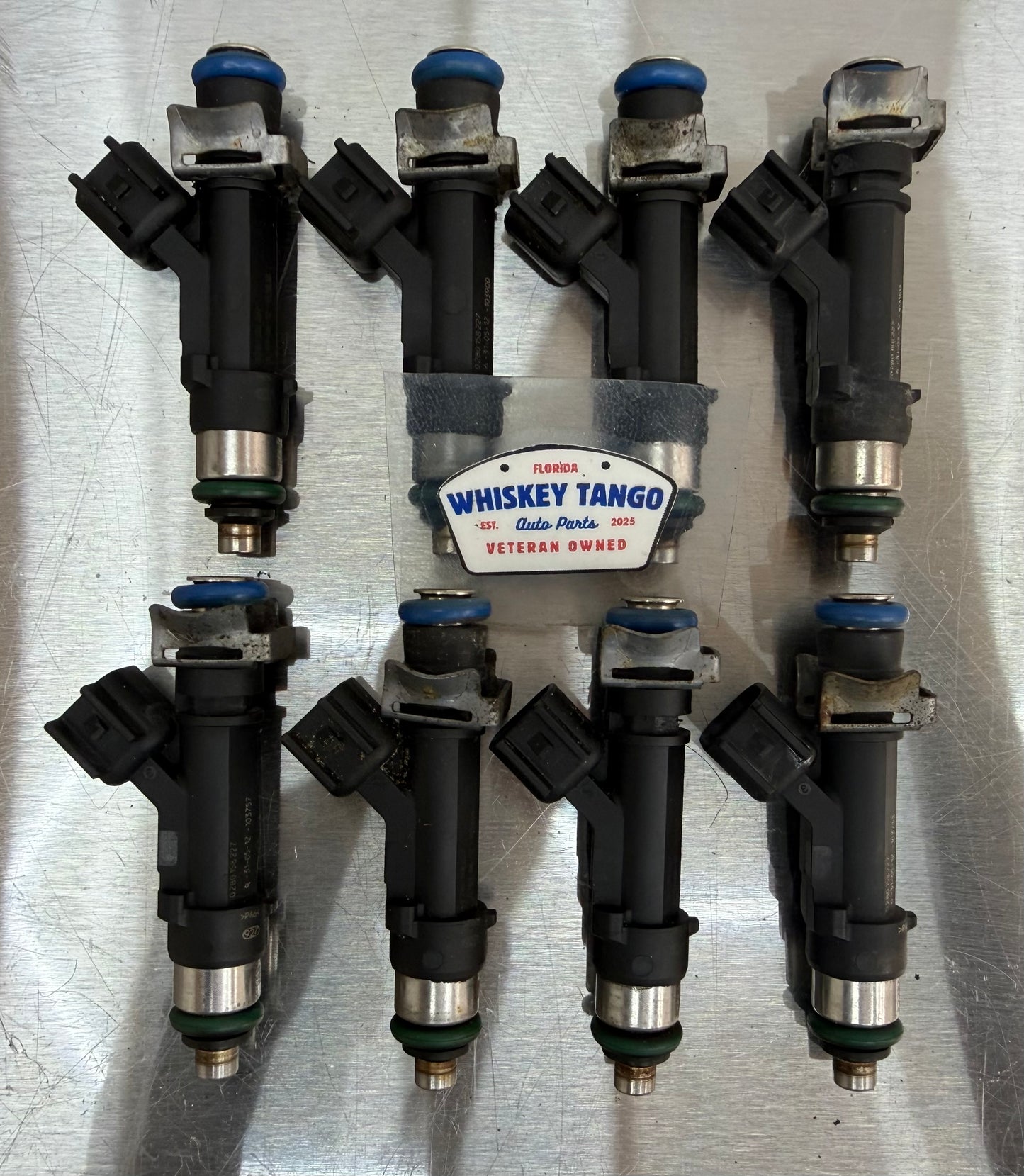 11-14 Ford Mustang 5.0 F150 BOSCH Fuel Injectors OEM BR3E-EB #CY