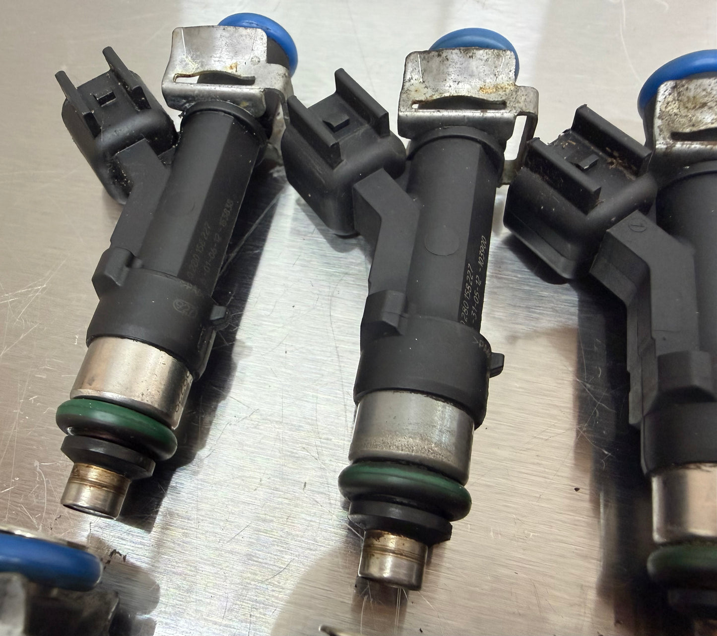 11-14 Ford Mustang 5.0 F150 BOSCH Fuel Injectors OEM BR3E-EB #CY