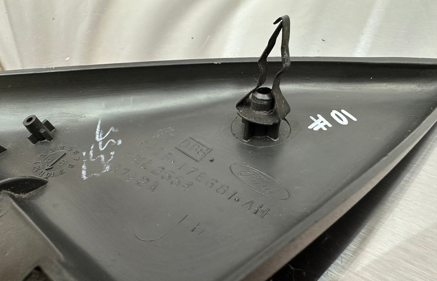 99-04 Ford Mustang Speaker Delete Door Mirror Interior Trim LH OEM F4ZB-17E681- AH #01