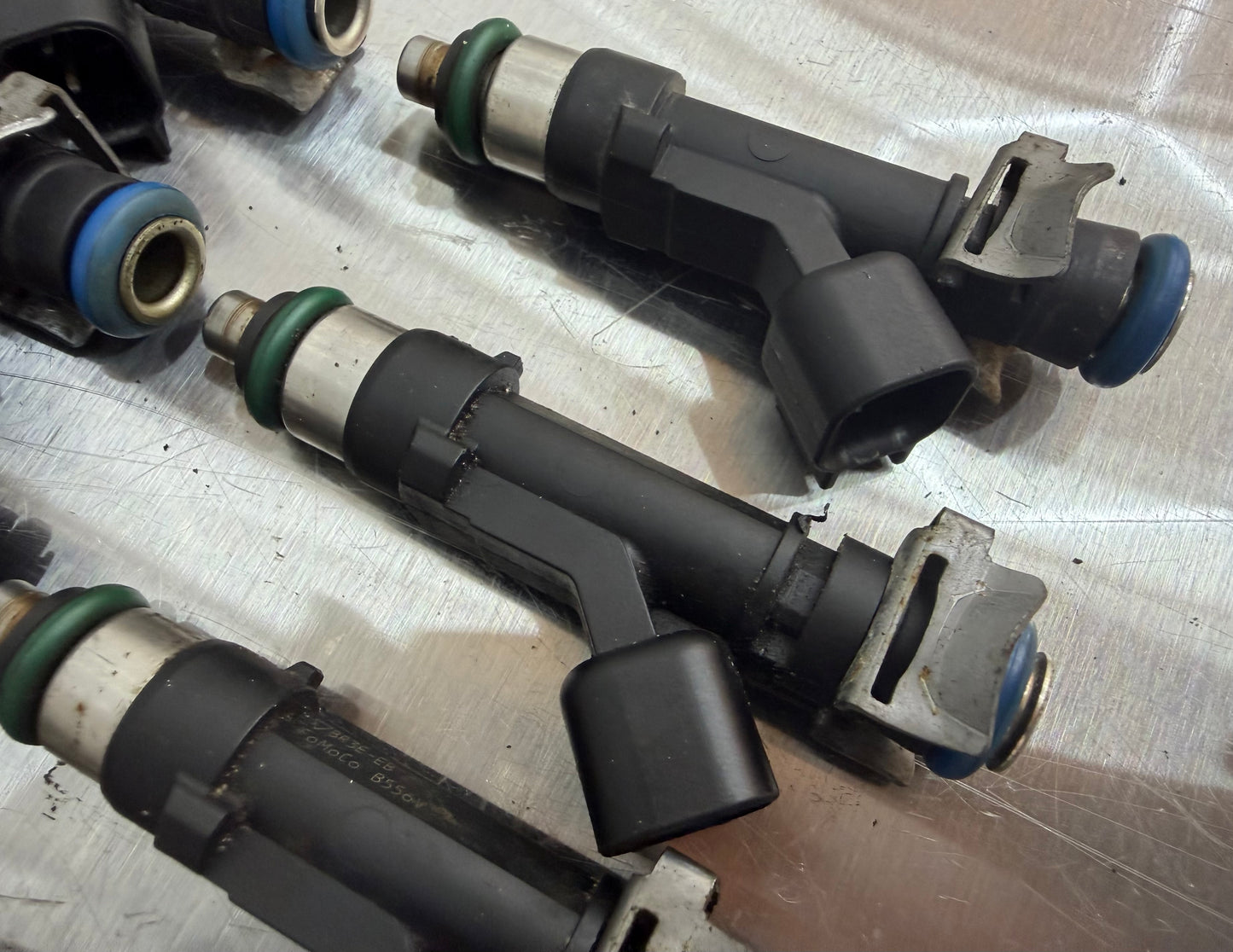 11-14 Ford Mustang 5.0 F150 BOSCH Fuel Injectors OEM BR3E-EB #CY