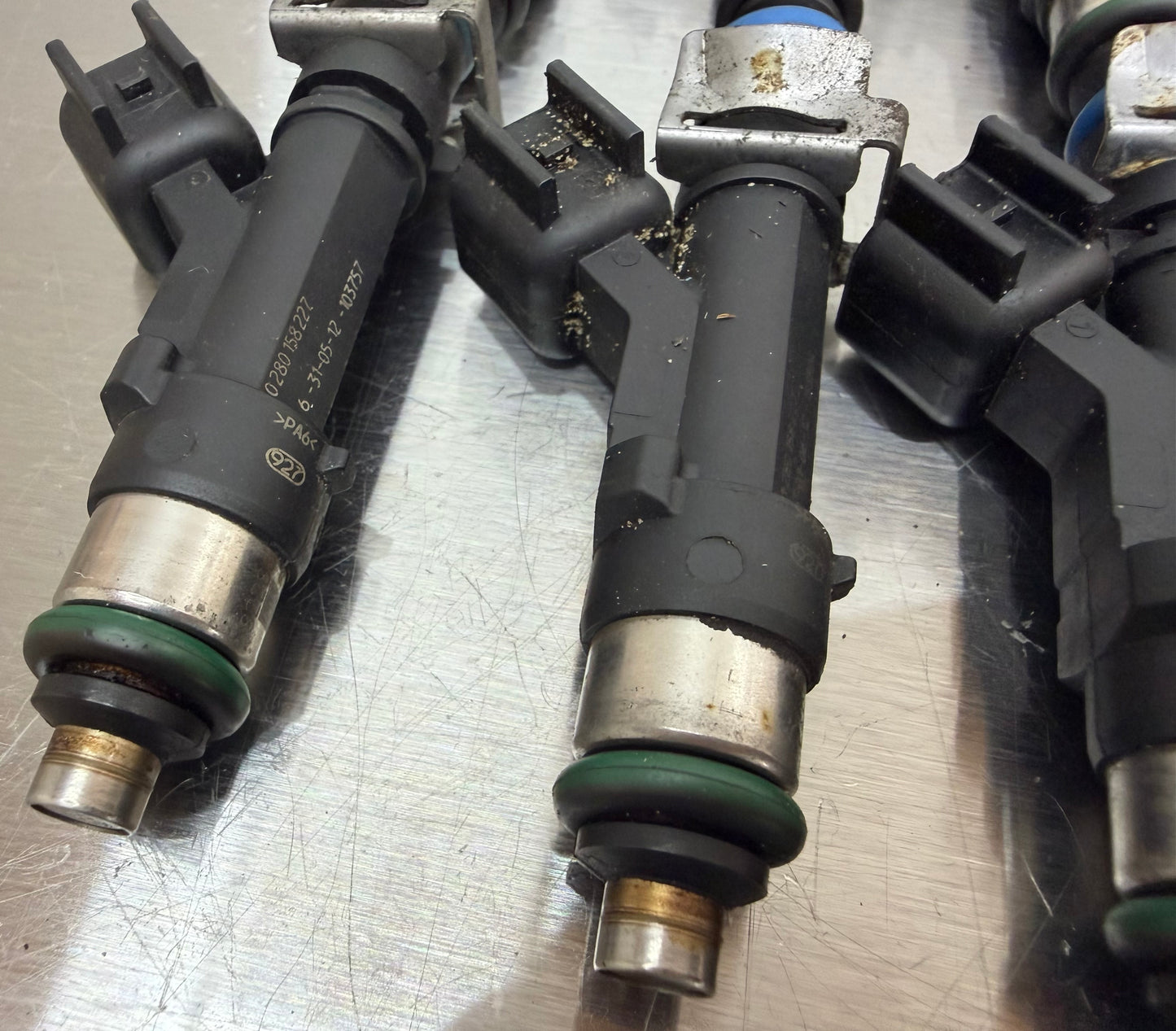 11-14 Ford Mustang 5.0 F150 BOSCH Fuel Injectors OEM BR3E-EB #CY