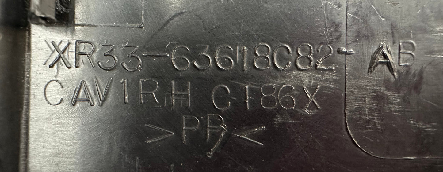 99-04 Ford Mustang Seat Bolt Track Cover (Set of 4) XR33-63618C82-AB, XR33-63618C82-BB, XR33-63618C84-BB, XR33-63618C84-AB OEM #01