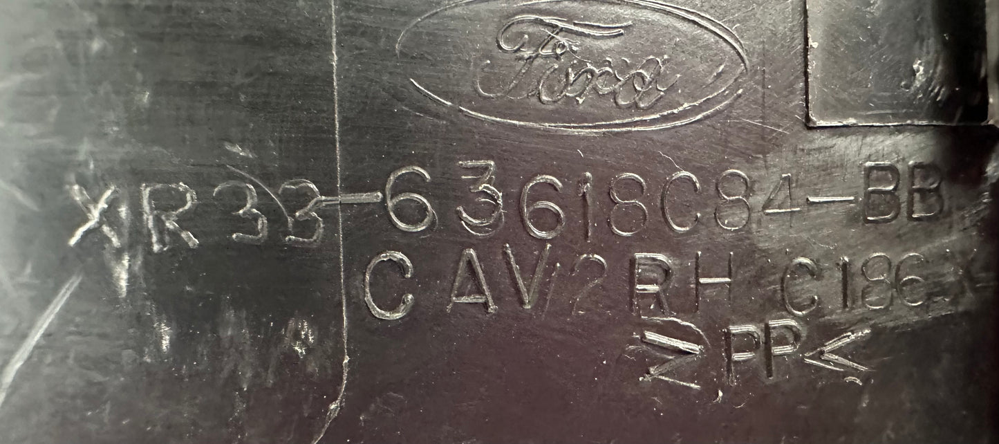 99-04 Ford Mustang Seat Bolt Track Cover (Set of 4) XR33-63618C82-AB, XR33-63618C82-BB, XR33-63618C84-BB, XR33-63618C84-AB OEM #01