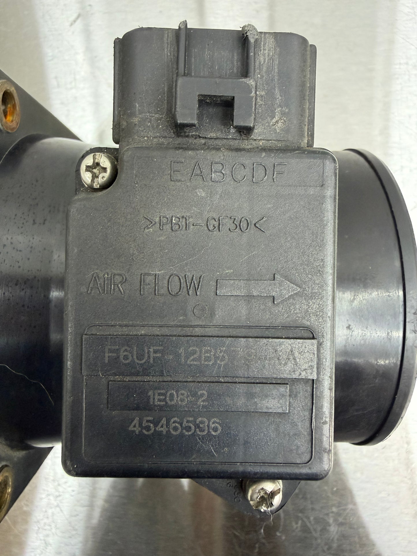 99-04 Ford Mustang MAF Mass Flow Air Center Sensor 2V OEM F6UF-12B579-AA, F8ZF-12B644-AA #03