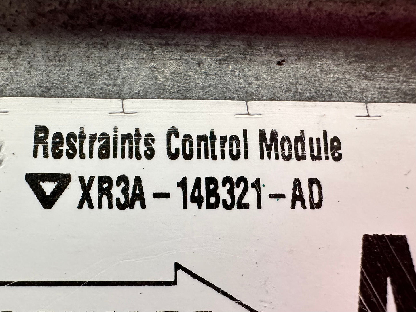 99-04 Ford Mustang Restraint Airbag Computer Control Module OEM XR3A-14B321-AD #01