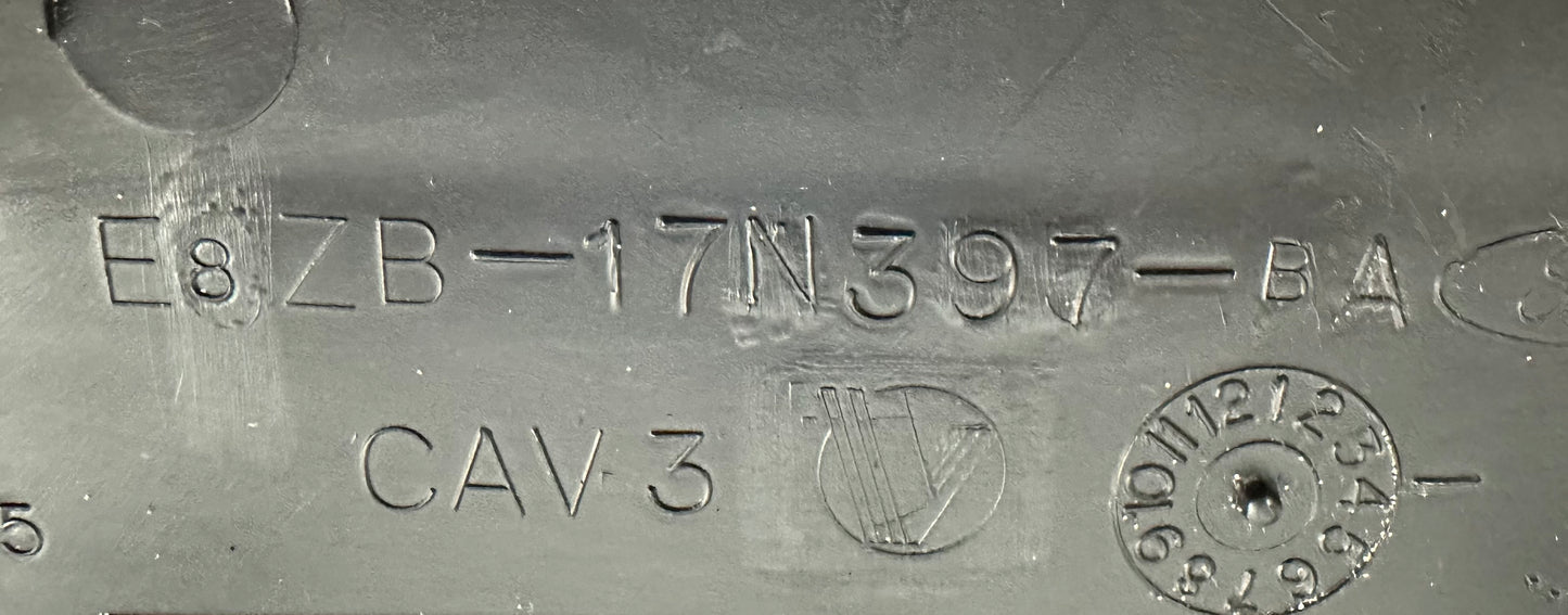 87-93 Ford Mustang Front Bumper License Plate Frame Bracket Mount OEM E5ZZ-17A385-A #01