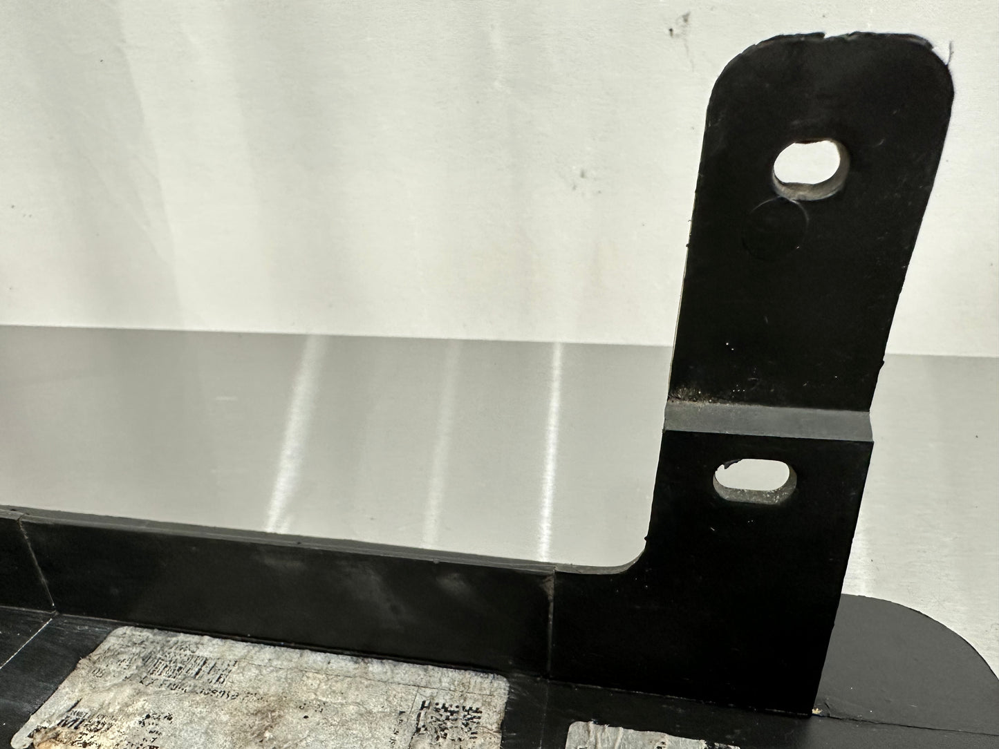 87-93 Ford Mustang Front Bumper License Plate Frame Bracket Mount OEM E5ZZ-17A385-A #01