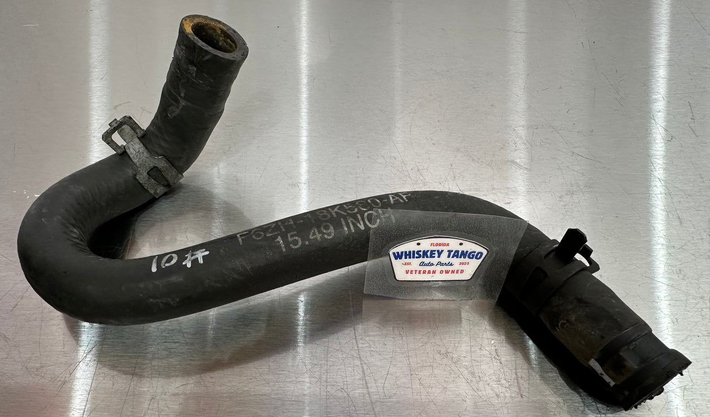 99-04 Ford Mustang Heater To Engine HVAC Heater Hose 15.49 Inch F6ZH-18K580-AF #01