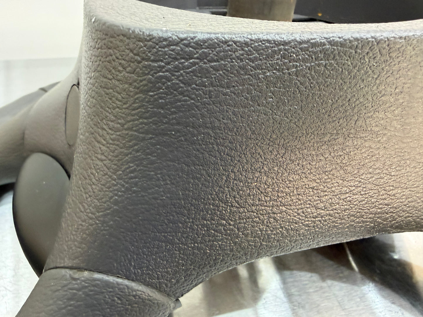 94-98 Ford Mustang Gray Leather Steering Wheel W/ Cruise Control OEM F5ZC-9D780-AA #05