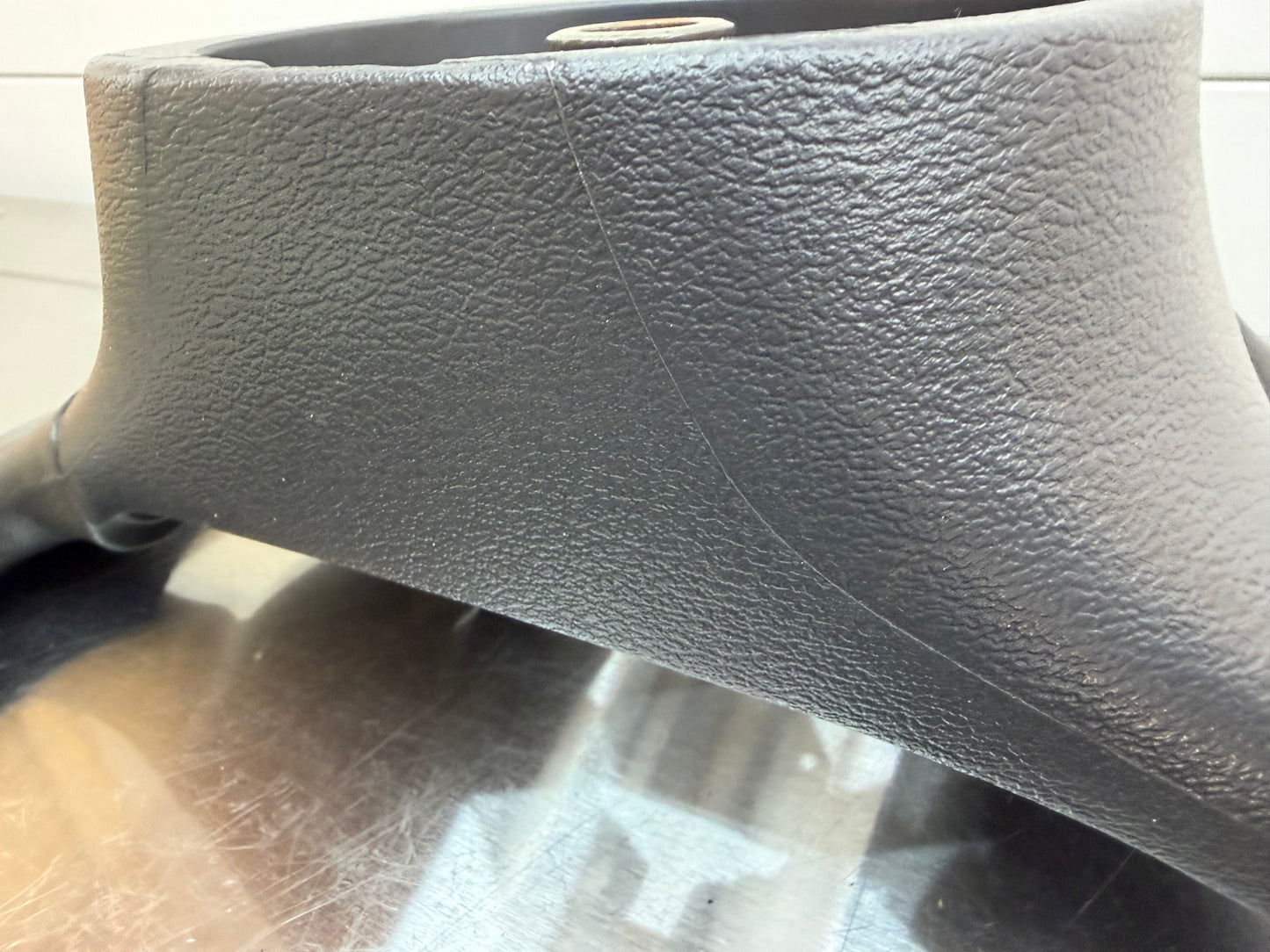 94-98 Ford Mustang Gray Leather Steering Wheel W/ Cruise Control OEM F5ZC-9D780-AA #05