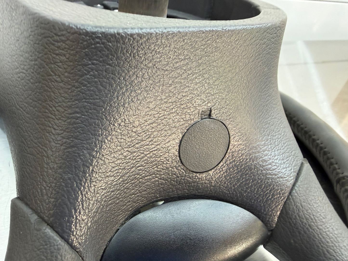 94-98 Ford Mustang Gray Leather Steering Wheel W/ Cruise Control OEM F5ZC-9D780-AA #05