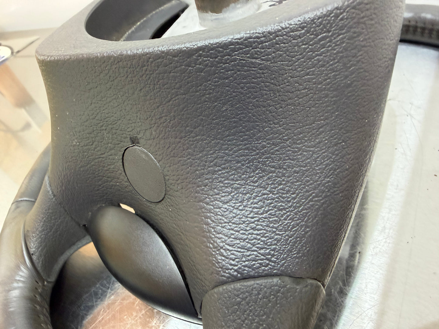 94-98 Ford Mustang Gray Leather Steering Wheel W/ Cruise Control OEM F5ZC-9D780-AA #05