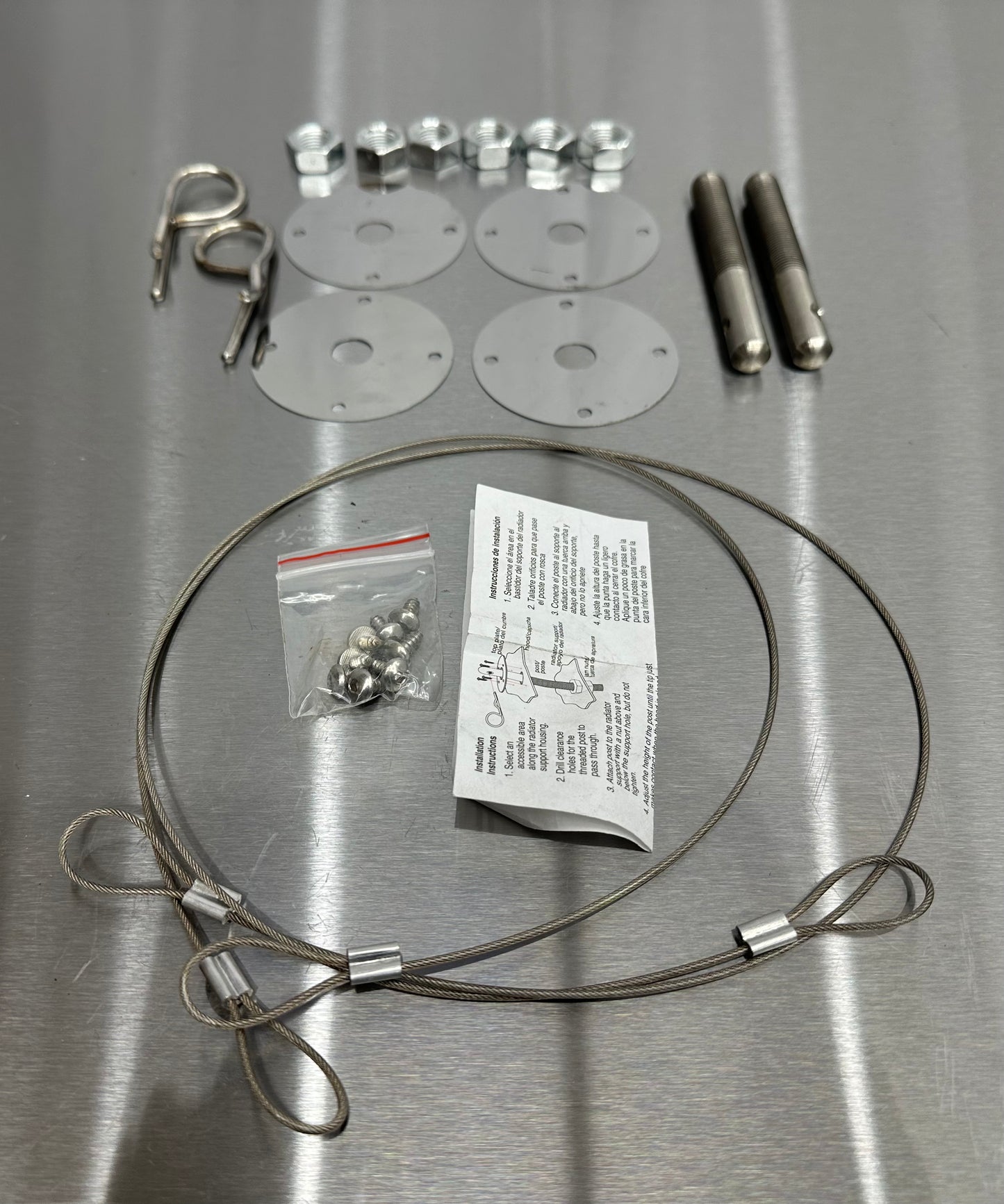 Hood Pins Assembly Kit Aftermarket