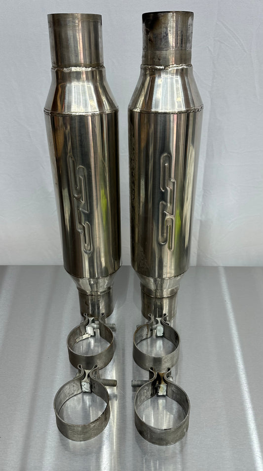 99-04 Ford Mustang SLP LM1 Mufflers Resonators #01