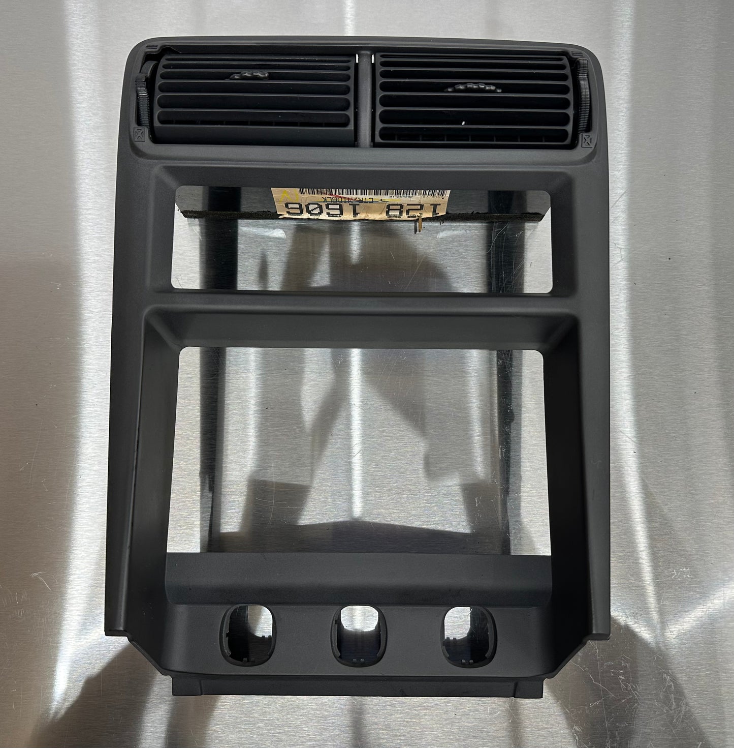 01-04 Ford Mustang Radio Bezel Center Dash Midnight Black OEM 1R3X-6304302-AD, 1R3X-6304302-ADW #01