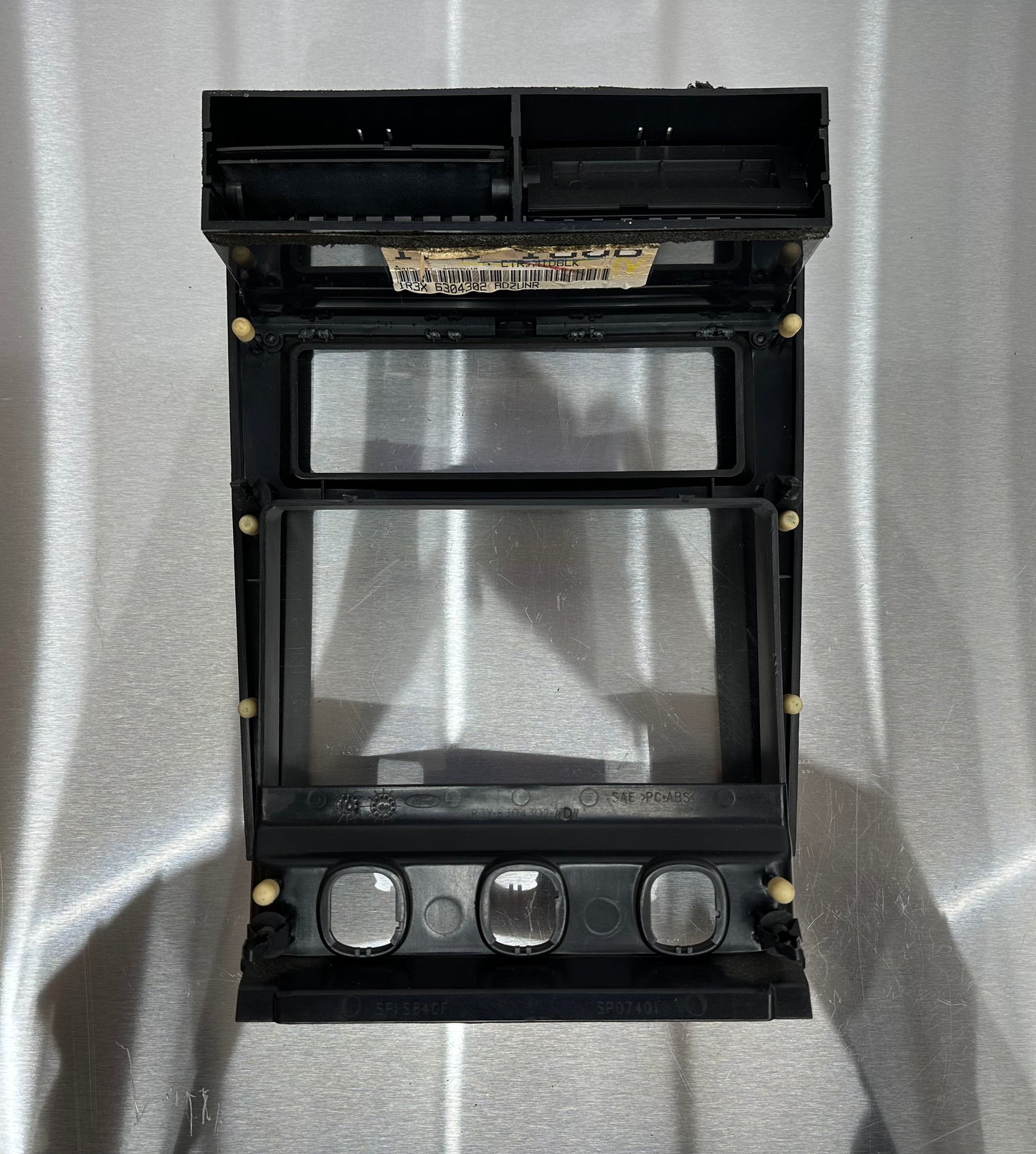 01-04 Ford Mustang Radio Bezel Center Dash Midnight Black OEM 1R3X-6304302-AD, 1R3X-6304302-ADW #01