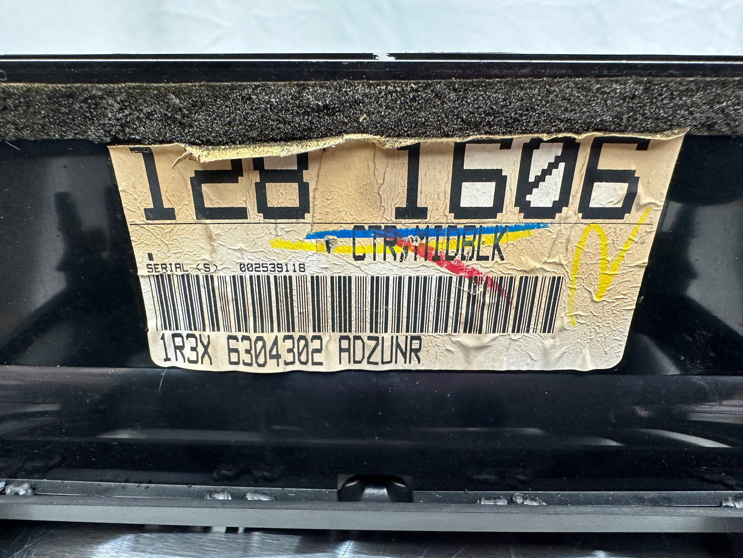 01-04 Ford Mustang Radio Bezel Center Dash Midnight Black OEM 1R3X-6304302-AD, 1R3X-6304302-ADW #01