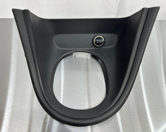 99-04 Ford Mustang Shifter Console Trim Bezel Midnight Black W/ Cigarette Lighter Outlet W/ 12V Cigarette Lighter Dummy OEM XR33-6304844, 44ZG-2526, 93BG-135052-BA #01