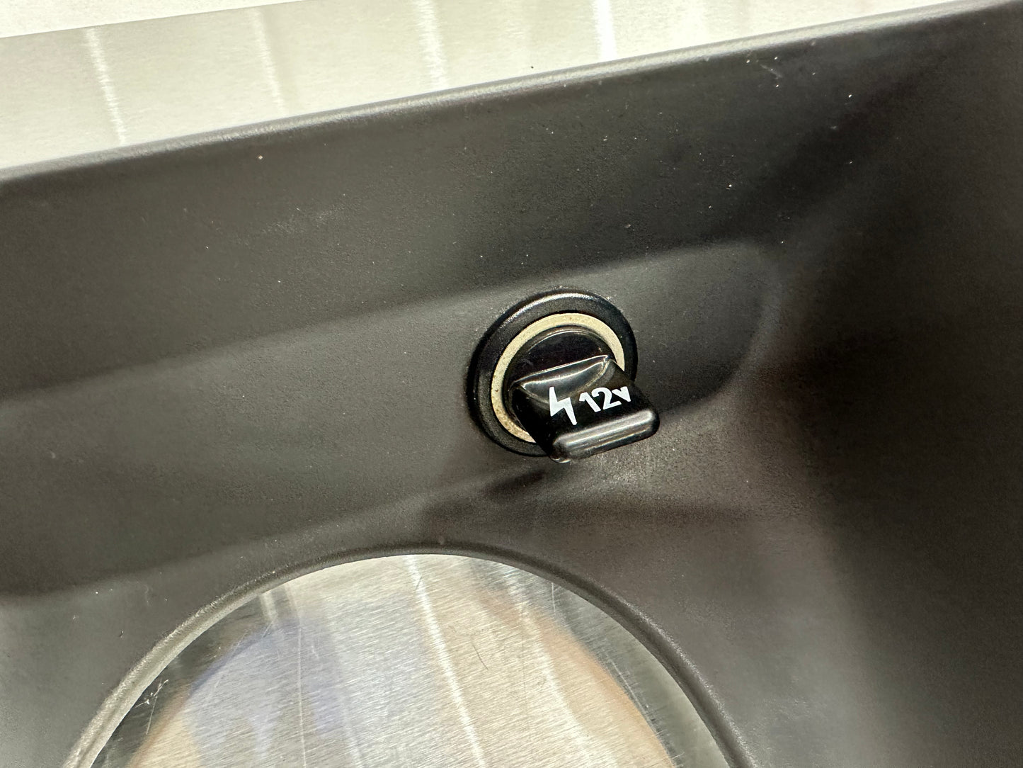 99-04 Ford Mustang Shifter Console Trim Bezel Midnight Black W/ Cigarette Lighter Outlet W/ 12V Cigarette Lighter Dummy OEM XR33-6304844, 44ZG-2526, 93BG-135052-BA #01