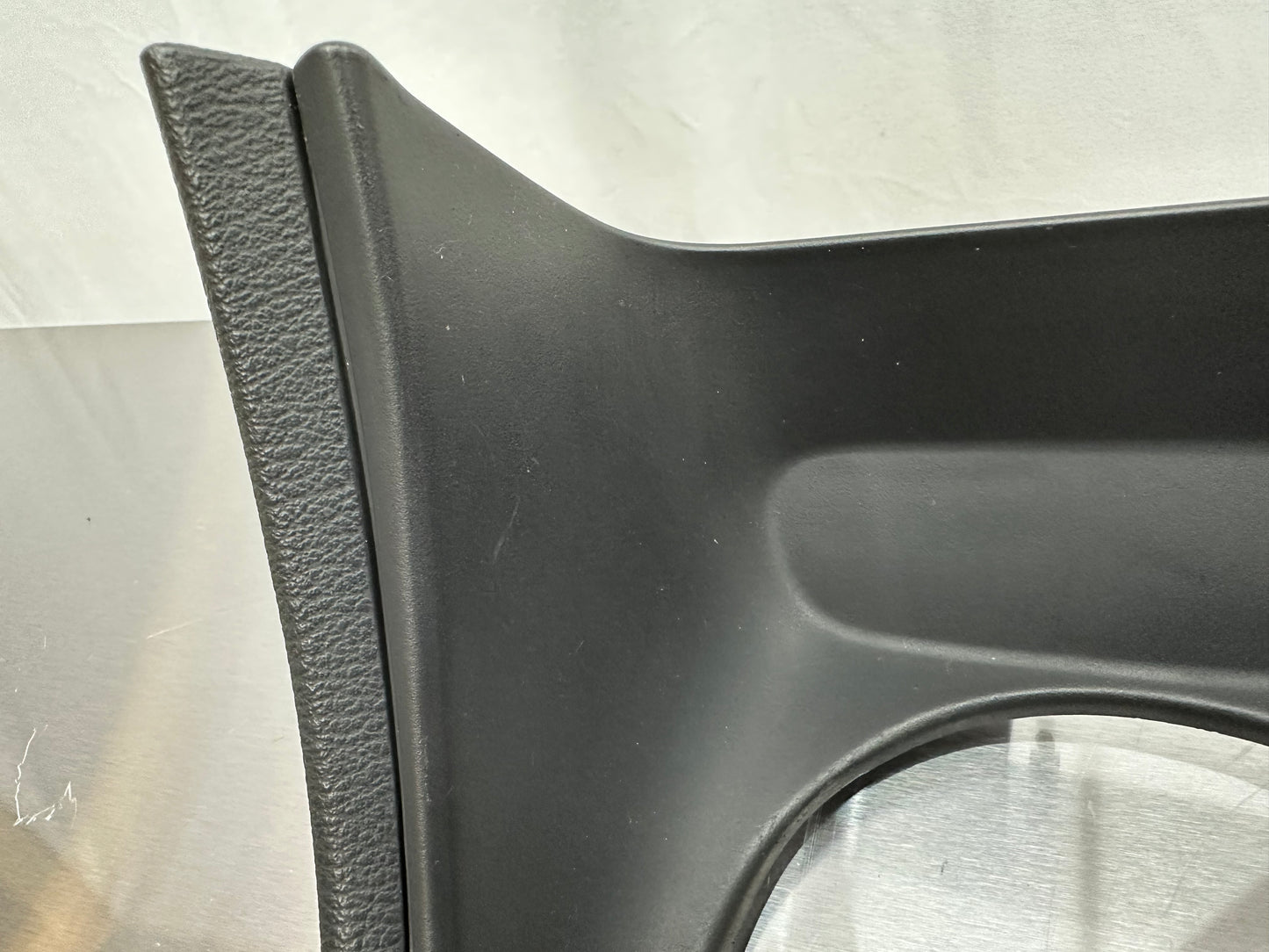 99-04 Ford Mustang Shifter Console Trim Bezel Midnight Black W/ Cigarette Lighter Outlet W/ 12V Cigarette Lighter Dummy OEM XR33-6304844, 44ZG-2526, 93BG-135052-BA #01