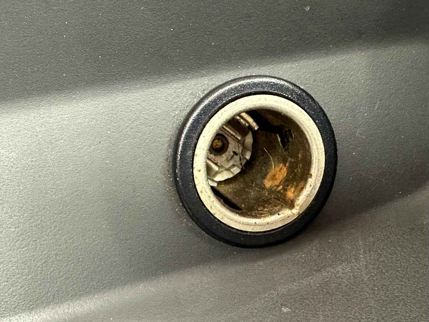 99-04 Ford Mustang Shifter Console Trim Bezel Midnight Black W/ Cigarette Lighter Outlet W/ 12V Cigarette Lighter Dummy OEM XR33-6304844, 44ZG-2526, 93BG-135052-BA #01