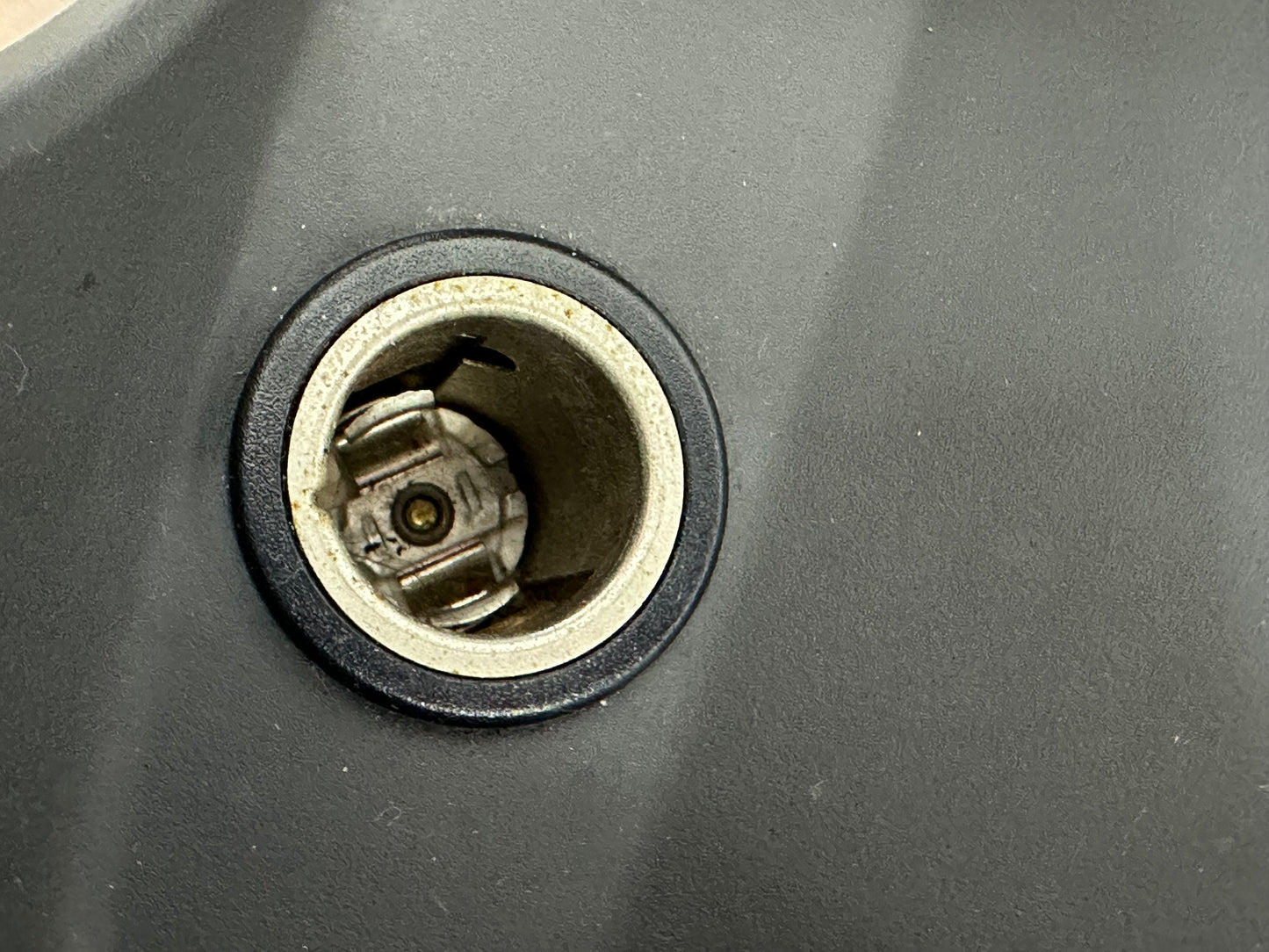 99-04 Ford Mustang Shifter Console Trim Bezel Midnight Black W/ Cigarette Lighter Outlet W/ 12V Cigarette Lighter Dummy OEM XR33-6304844, 44ZG-2526, 93BG-135052-BA #01