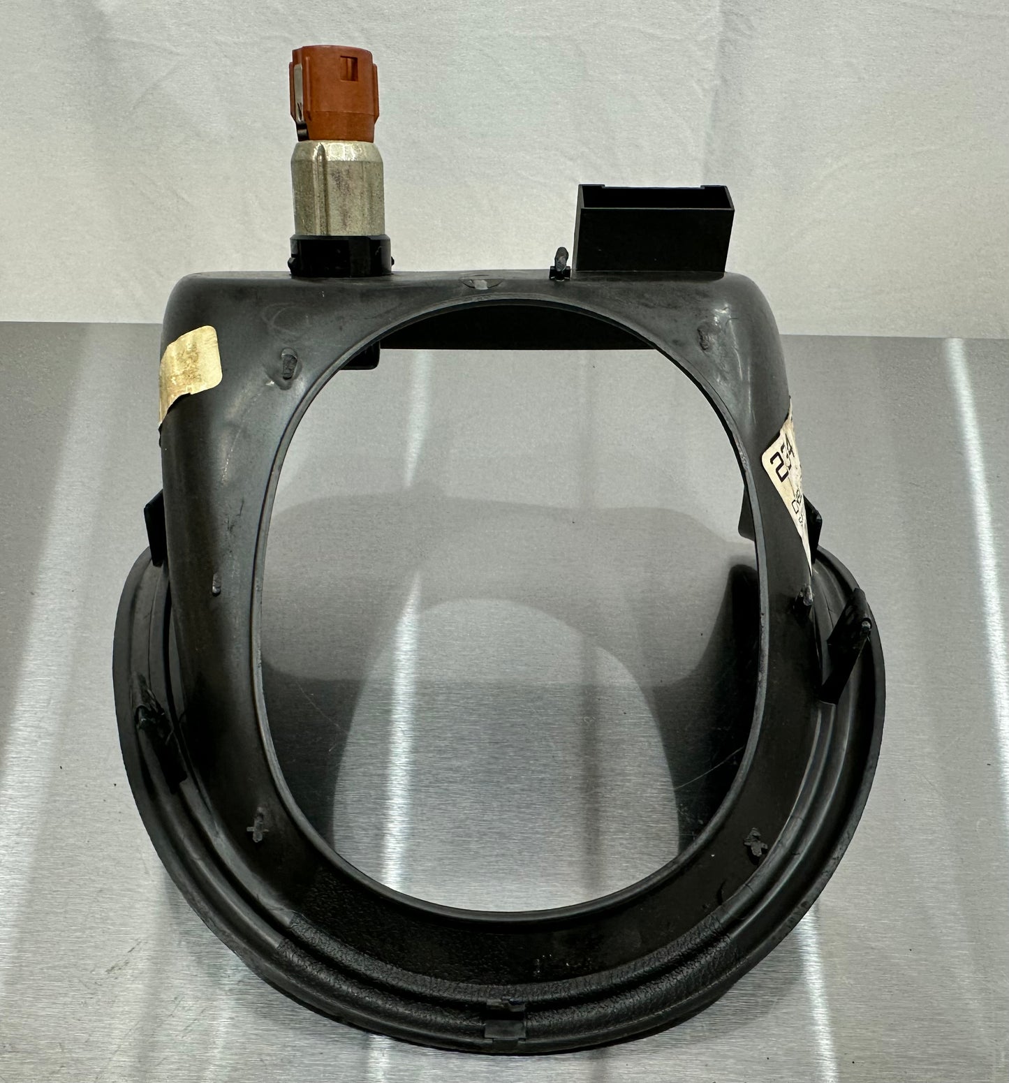 99-04 Ford Mustang Shifter Console Trim Bezel Midnight Black W/ Cigarette Lighter Outlet W/ 12V Cigarette Lighter Dummy OEM XR33-6304844, 44ZG-2526, 93BG-135052-BA #01