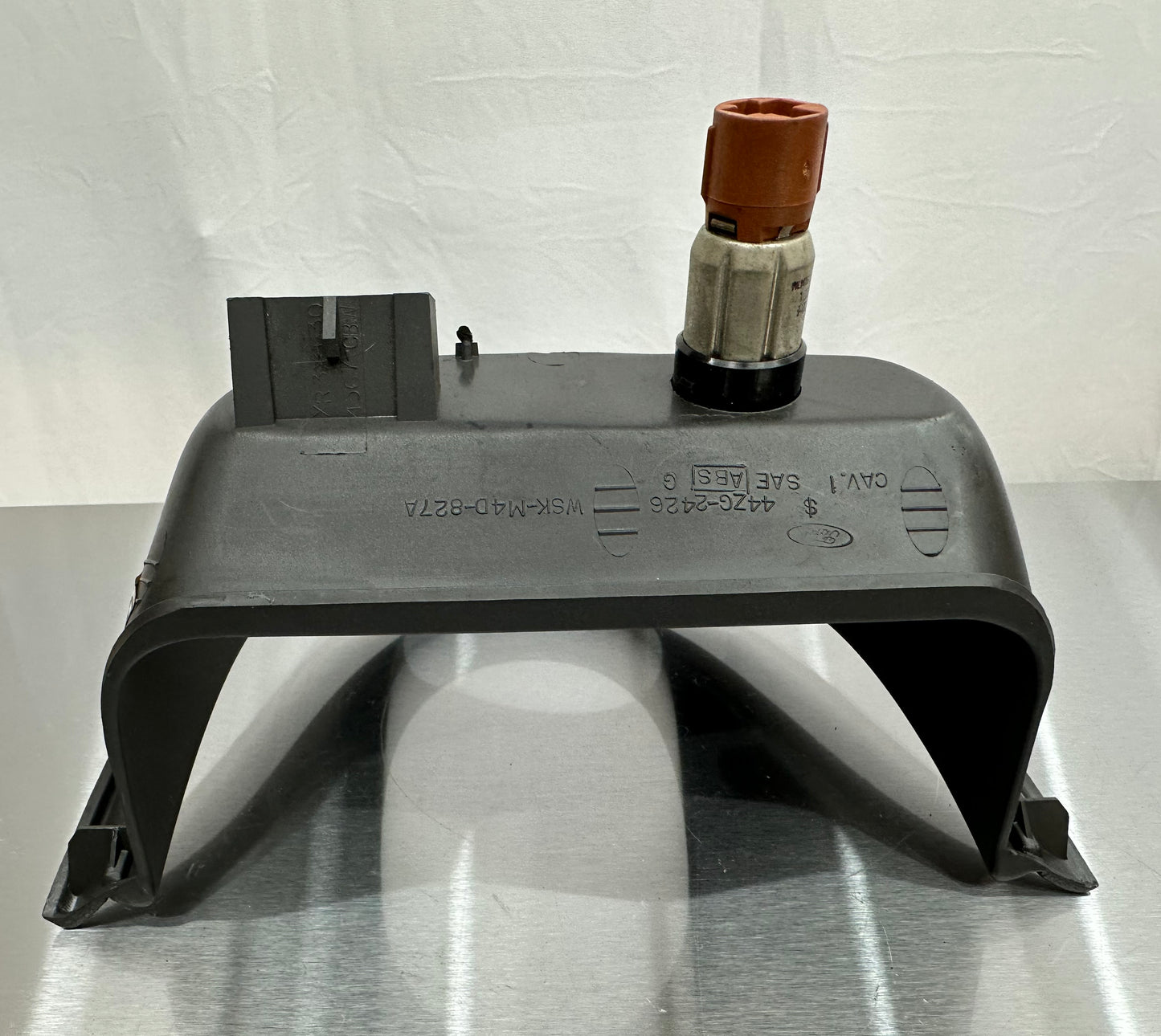 99-04 Ford Mustang Shifter Console Trim Bezel Midnight Black W/ Cigarette Lighter Outlet W/ 12V Cigarette Lighter Dummy OEM XR33-6304844, 44ZG-2526, 93BG-135052-BA #01