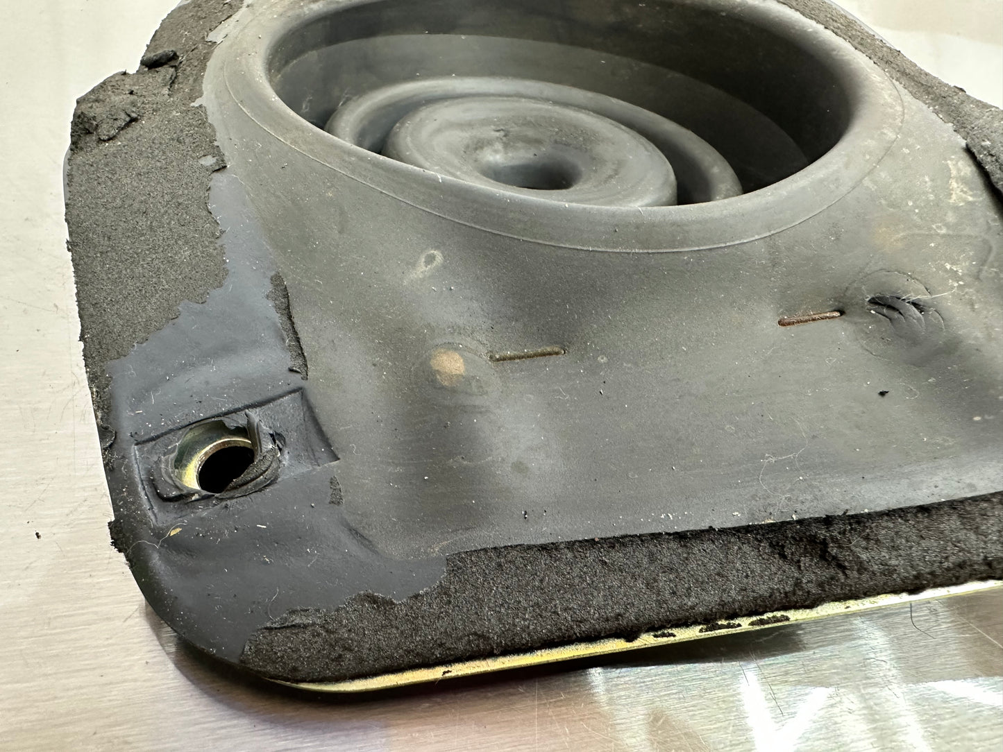 79-04 Ford Mustang Lower Shift Boot Seal W/ Metal Trim Ring OEM #01