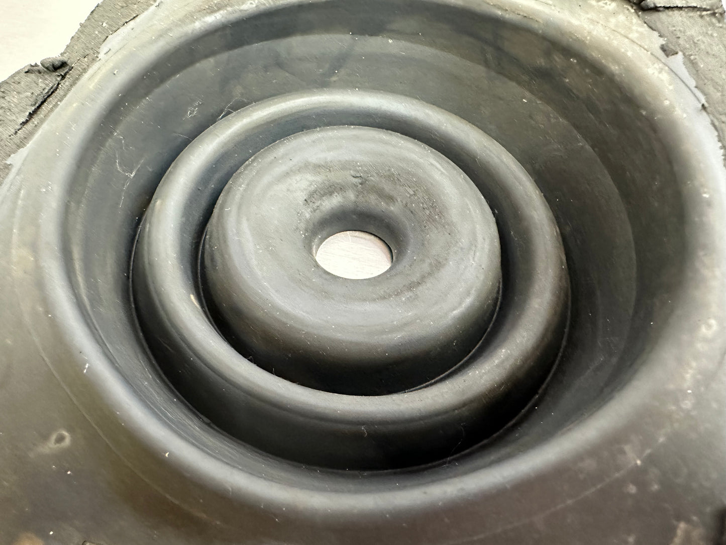 79-04 Ford Mustang Lower Shift Boot Seal W/ Metal Trim Ring OEM #01