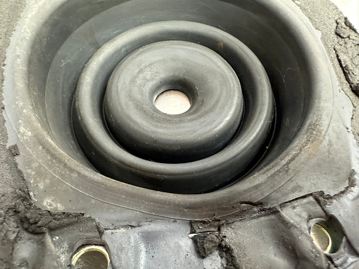 79-04 Ford Mustang Lower Shift Boot Seal W/ Metal Trim Ring OEM #01