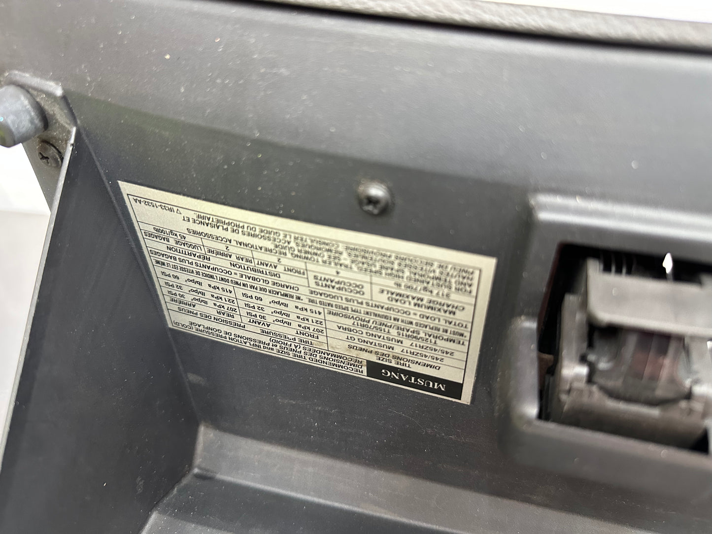 99-04 Ford Mustang Glove Box Compartment Storage OEM #01