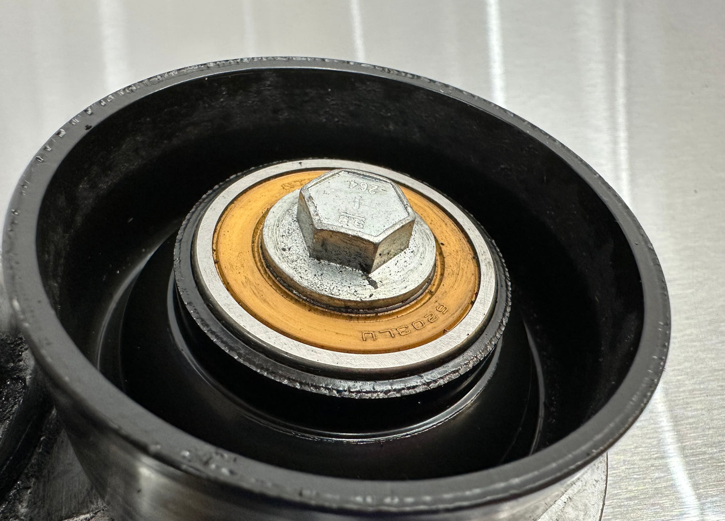 99-04 Ford Mustang Belt Tensioner Pulley W/ Bolt OEM 2W7E-6B209 #01