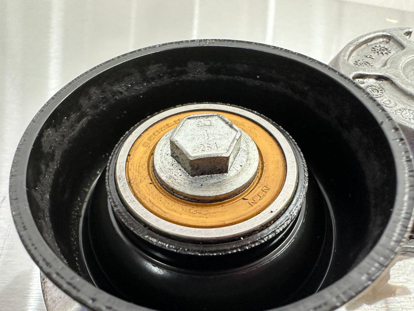 99-04 Ford Mustang Belt Tensioner Pulley W/ Bolt OEM 2W7E-6B209 #01