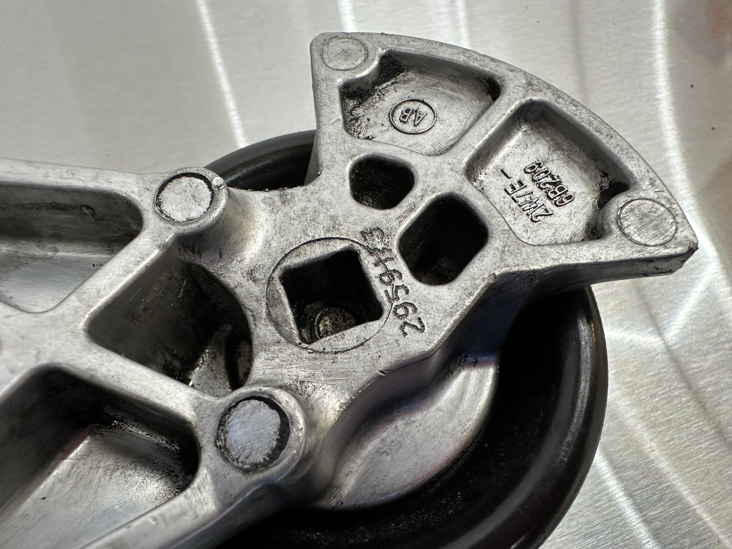 99-04 Ford Mustang Belt Tensioner Pulley W/ Bolt OEM 2W7E-6B209 #01