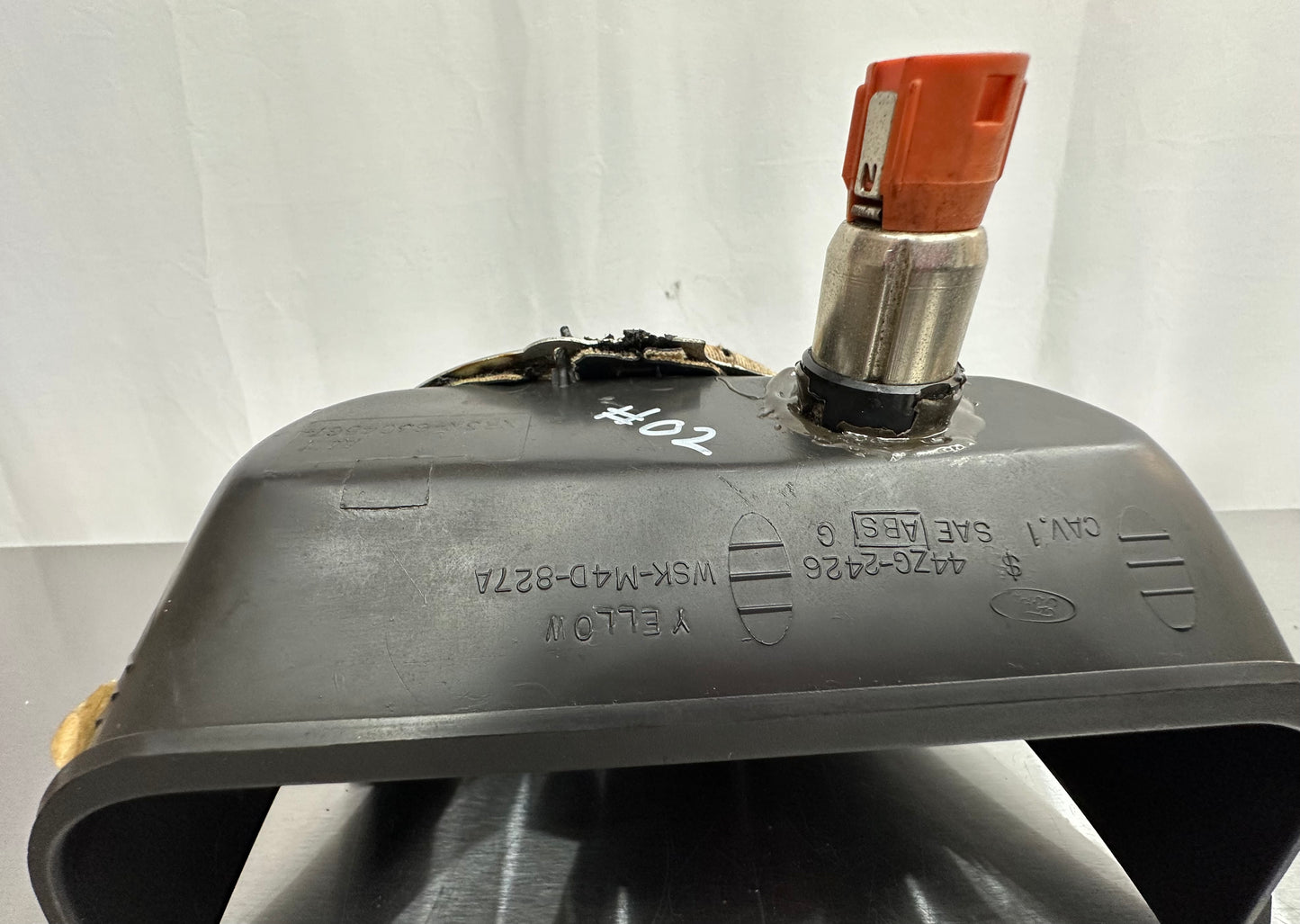 99-04 Ford Mustang Automatic Shifter Console Trim Bezel W/ 20V Cigarette Lighter OEM XR3X-6304567-AAW, 3R33-63045844-DA #01