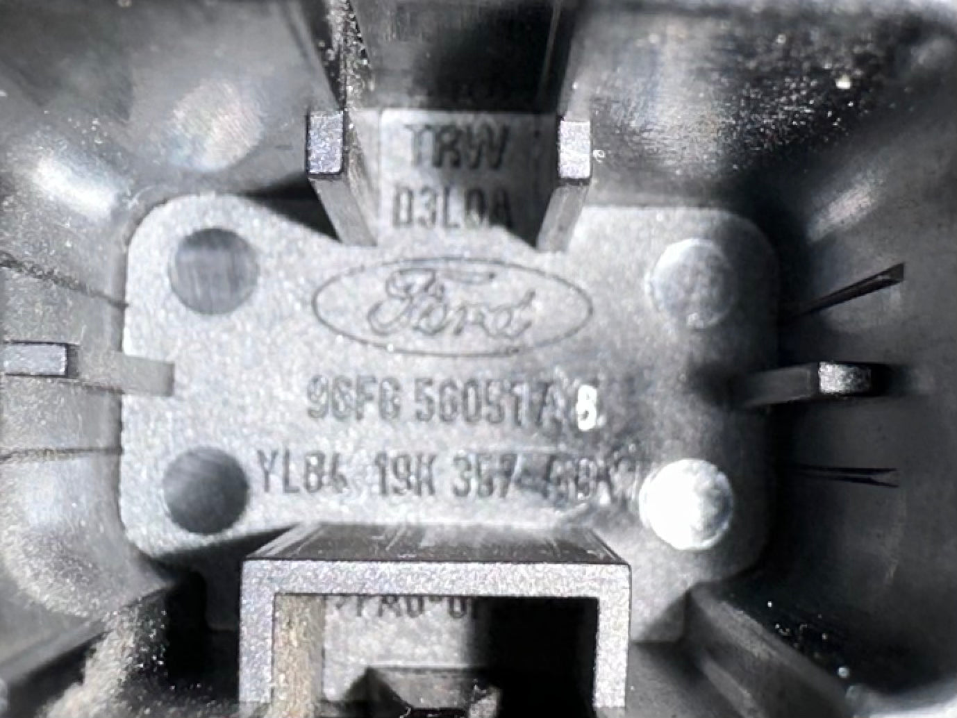 99-04 Ford Mustang Instrumental Panel Delete Plug Blank Switch Cover OEM YL84-19K357-AB #02