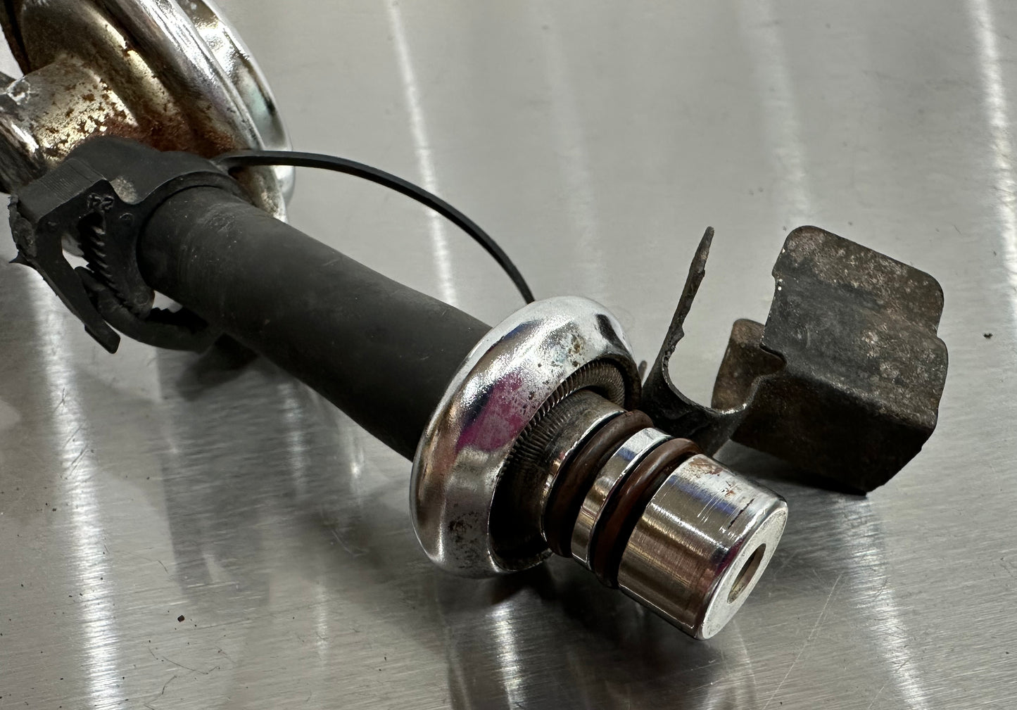 99-04 Ford Mustang Fuel Feed Line Hose Engine Bay #01