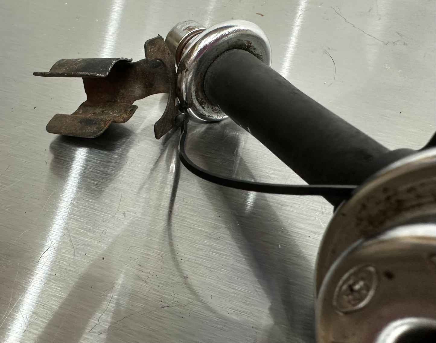 99-04 Ford Mustang Fuel Feed Line Hose Engine Bay #01