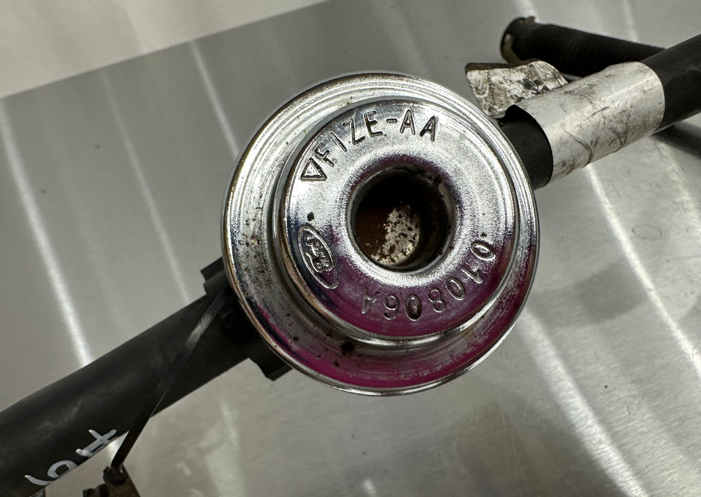 99-04 Ford Mustang Fuel Feed Line Hose Engine Bay #01